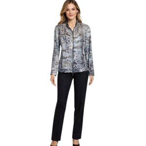 NWT Frank Lyman Design Animal Print Jacket Size 14